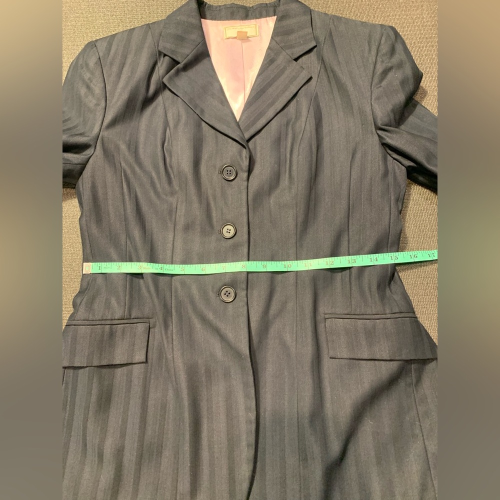 The Wellington Collection Navy Double Vented 3 Button English Show Coat 4R - Picture 4 of 7